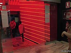 petite spanish slut punished in public