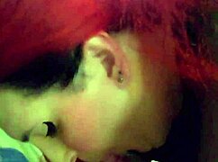 hey, watch this shemale suck daddy's dick, get throat fucked, and swallow!