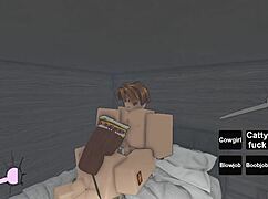 Can Busty English Queen Handle Fucking A Roblox Noob?