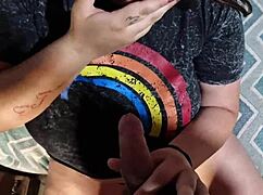 sucking boyfriend's cock