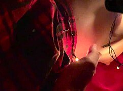 is this the gift from santa you've been craving? girl bent over in christmas lights