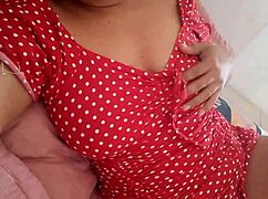 Latina caperucita roja masturbates juicy pussy to orgasm in taboo mexican fantasy