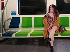 Flashing Tits To Seduce Husband's Best Friend On Train?