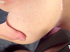 Narrative 14-Word Title in Sentence case: Mistress dominates slave with piss in mouth. He licks her pussy, ass, and feet