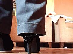 Shemale Teases in Heels