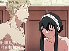 Spy x Family animation with monster cock and big ass spying.