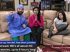 Alix avery performs a stimulating exam with dildo