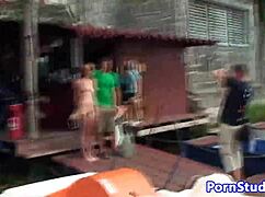 i'm riding waterbike naked in public, oops clothes ripped