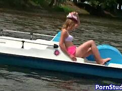 i'm riding waterbike naked in public, oops clothes ripped