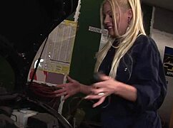 Cindy Behr getting fucked from behind in those pink fishnet stockings, wow!