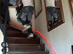 Nikita getting choked and double penetrated in redemption.