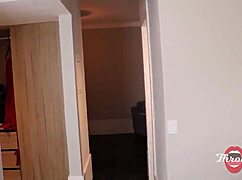 My wife left, so I invited her busty redhead friend over