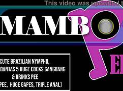 Cute brazilian nympho bianca dantas takes five huge cocks in gangbang with anal and gapes.