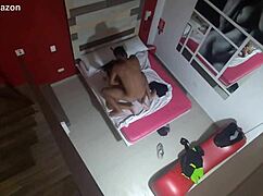 Cuckold voyeur watches hotwife get creampied by black guy