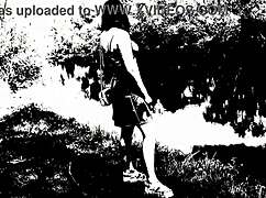 cute girl shows ass in shower 😍