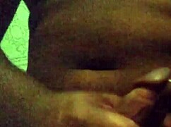 I cum in the shower masturbating my big black cock