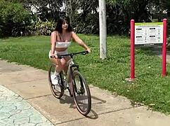 Fuck a young sexy Colombian cyclist prostitute with squirting.