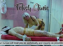 Femdom calea toxic dominates with strapon anal in hospital bondage