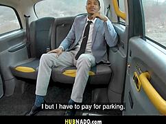 athletic outdoor couple warms up with handjob