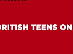 gorgeous british blonde takes strapon deep