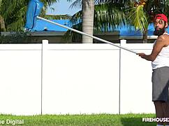 New Pool Boy Fucks Ebony BBW Big Ass Lucky