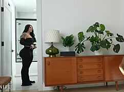 Big Booty Roommate Swallows Dick with Ass and Throat - Roxanne Roselle