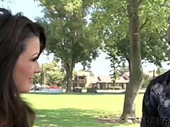 Interracial Sex Scene with Busty Milf Taking Anal from Young Stud