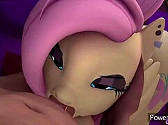 i'm giving fluttershy a deepthroat blowjob on this monster cock