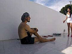 Pau working on the construction site