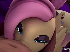i'm giving fluttershy a deepthroat blowjob on this monster cock