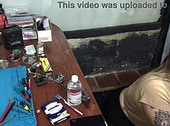 No Money For The Technician? Ended Up Sucking His Dick