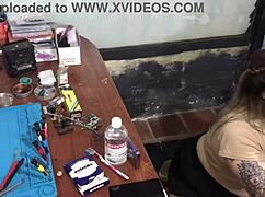 No Money For The Technician? Ended Up Sucking His Dick