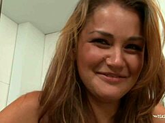 Brunette rides sybian toy, overcomes shyness in sexual needs