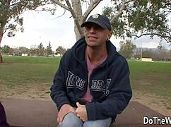 Kortney Kane, the Wife, Sucks and Rides Cock While Husband Drinks Nearby.