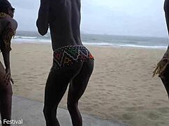 Do These Ebony Witches' Big Tits And Asses Bring The Rain With Their Dance?