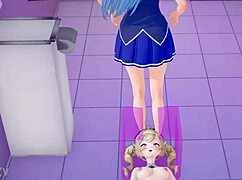 Aqua Shares Water Power With Barbara In Hentai
