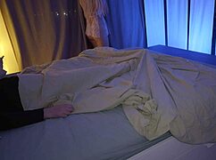 Stepmom sneaks into stepsons bedroom to secretly suck him off and swallows his cum