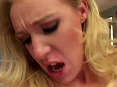 only two hard dicks can satisfy allison pierce's blond slut cravings with anal creampies 😈