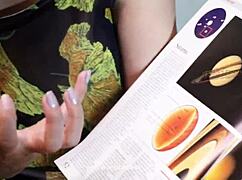 hot teacher gets ass worshiped in astronomy class