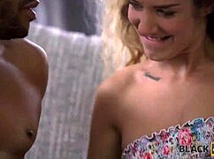 blonde wife spontaneous sex with black man