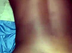 Dibungkuk pake celana dalam, Olamay kena doggy keras sambil tato keliatan