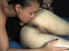 horny amateur couple engages in passionate sex with ass worship and creampie