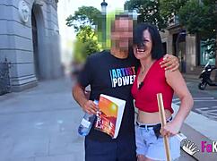 sexy mature sandra flashes and rides random men in public quickies