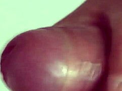 in the bathroom, solo masturbation leads to close-up cumshots in this homemade compilation