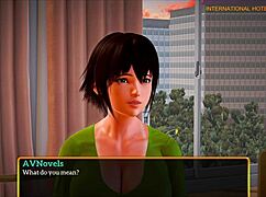 in my new family game 450, the redhead and brunette teens explore adventures