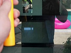 Petite Brunette With Blue Eyes Gets Fucked By Window Washer In Homemade Scene