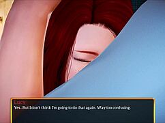 in my new family game 450, the redhead and brunette teens explore adventures