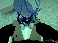 カフカとフリーナが情熱的にゴスボーイを交互に楽しむ