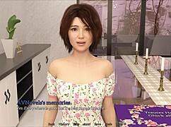 New memories game with brunette adventure