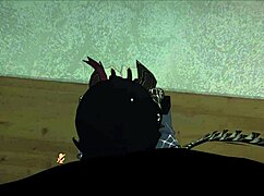 kafka and furina passionately take turns pleasuring the goth boy